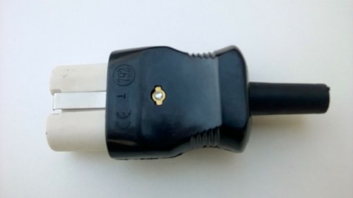 Heißgerätestecker black ohne
