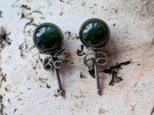 Alte vintage runde ohrstecker - vintage,